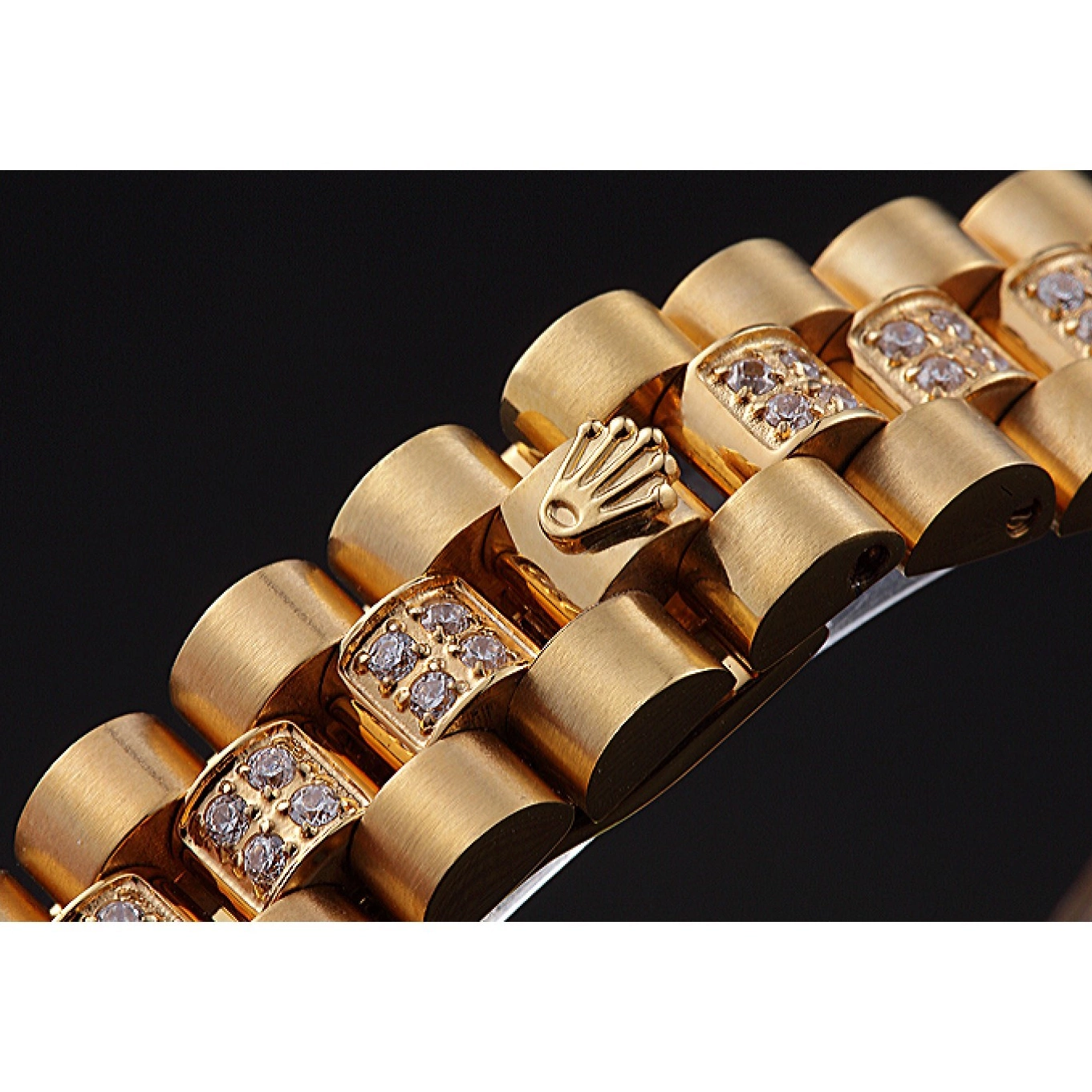 Best AAA Replica Sites Swiss 622023 Gold Diamond Dial DateJust Rolex 0604
